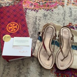 Tory Burch Minnie Travel Sandal - Rose Gold
